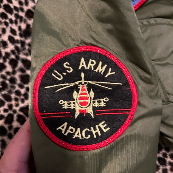 Oscar Kids Aviation Pilot Bomber Jacket Kid Size 2T Green W/ Patches Coat Winter - Picture 4 of 9